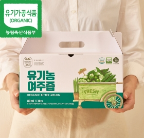 청정 유기농 여주즙 1박스 (100%국내산)