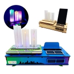 DIY 보이스 스펙트럼 스피커 - 도시 야경 만들기 LED 조명 키트 세트 라이트 교구